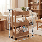 Elegant Storage Basket made of Natural Rattan | High & Bury