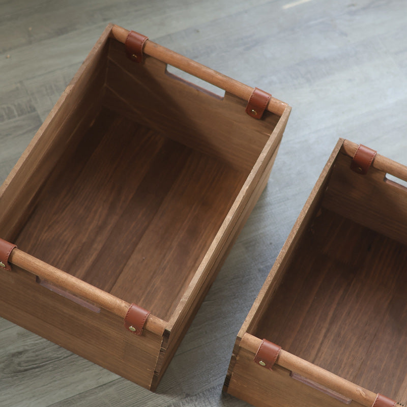 Elegant Storage Basket made of Solid Wood | High & Bury