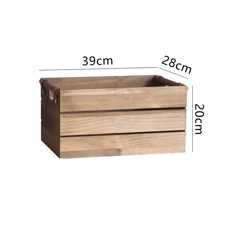 Elegant Storage Basket made of Solid Wood | High & Bury