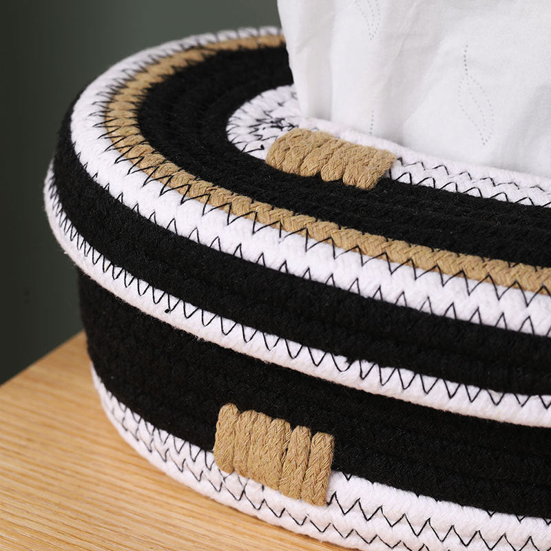 Elegant Storage Basket made of Woven Natural Material | High & Bury