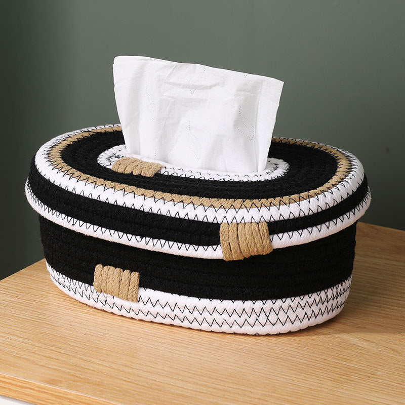 Elegant Storage Basket made of Woven Natural Material | High & Bury