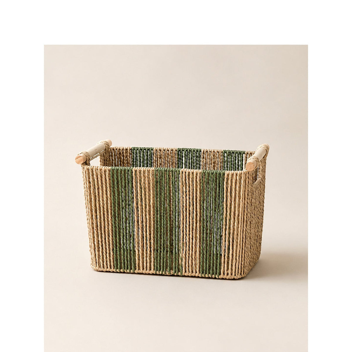 Elegant Storage Basket with Sturdy Handles | High & Bury