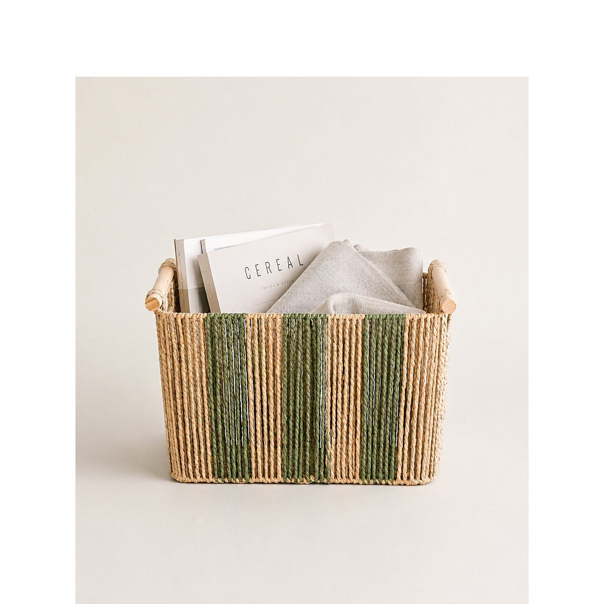 Elegant Storage Basket with Sturdy Handles | High & Bury