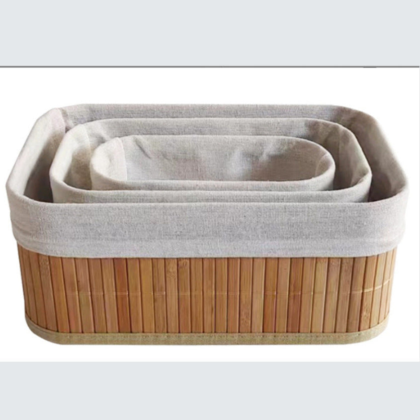 Elegant Storage Baskets made of Natural Bamboo | High & Bury