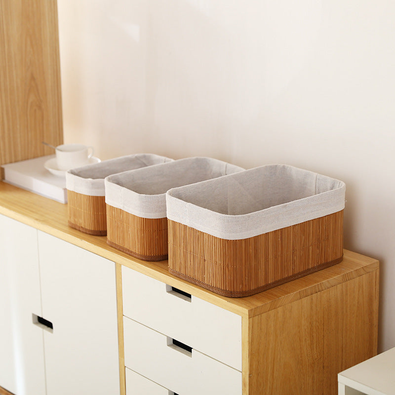Elegant Storage Baskets made of Natural Bamboo | High & Bury