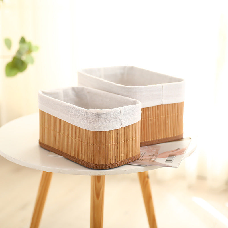 Elegant Storage Baskets made of Natural Bamboo | High & Bury
