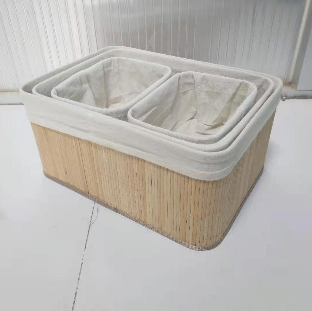 Elegant Storage Baskets made of Natural Bamboo | High & Bury