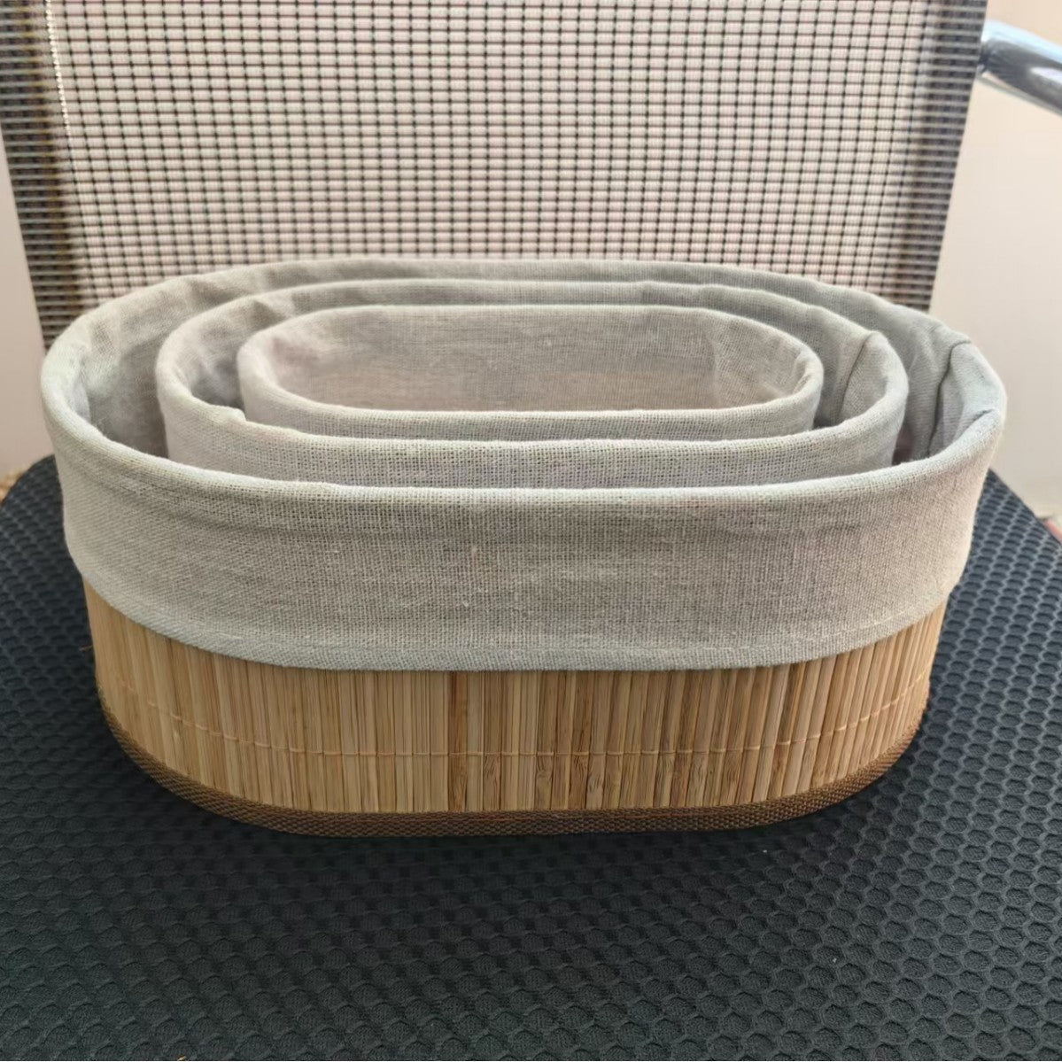 Elegant Storage Baskets made of Natural Bamboo | High & Bury