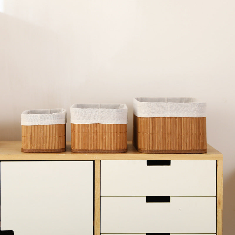 Elegant Storage Baskets made of Natural Bamboo | High & Bury