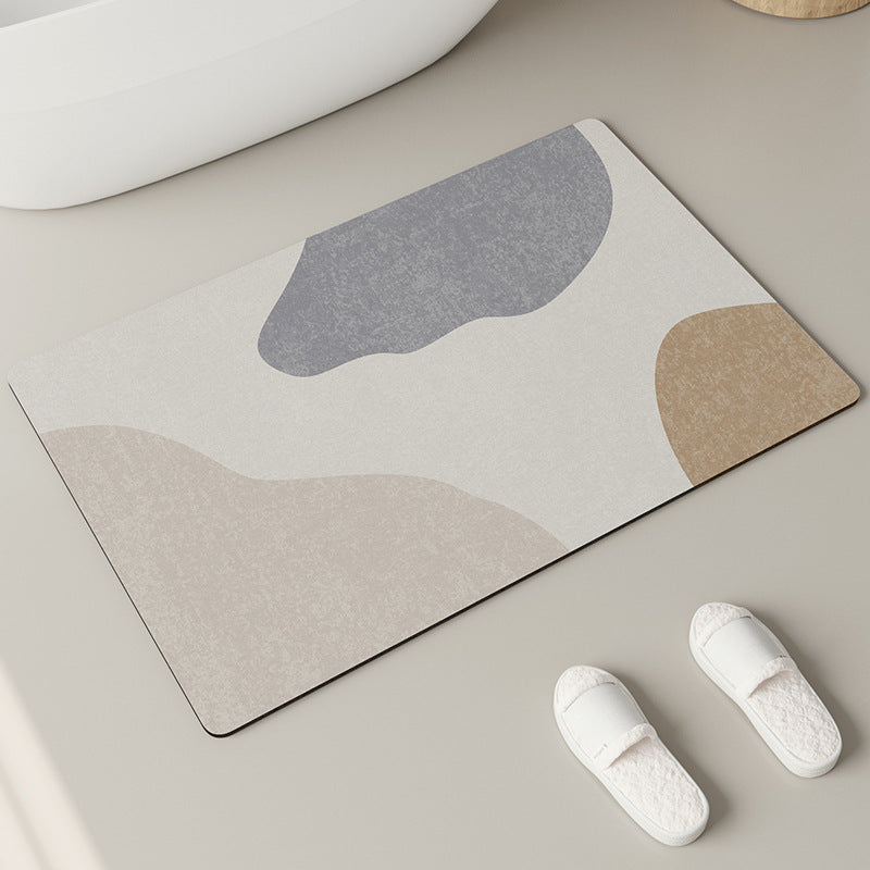 Elegant Textured Bathroom Mat | High & Bury