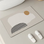Elegant Textured Bathroom Mat | High & Bury