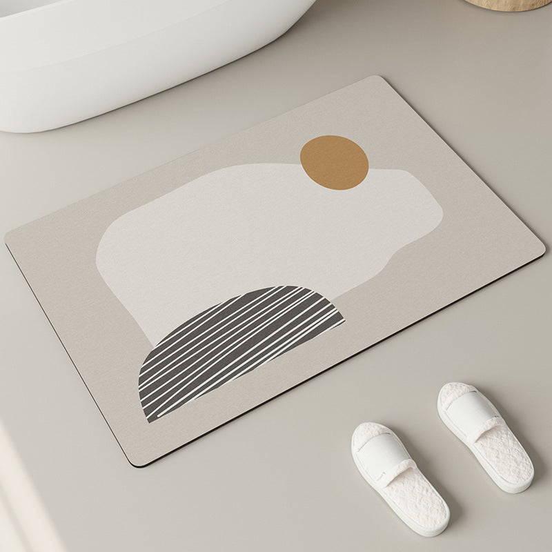 Elegant Textured Bathroom Mat | High & Bury