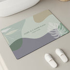 Elegant Textured Bathroom Mat | High & Bury