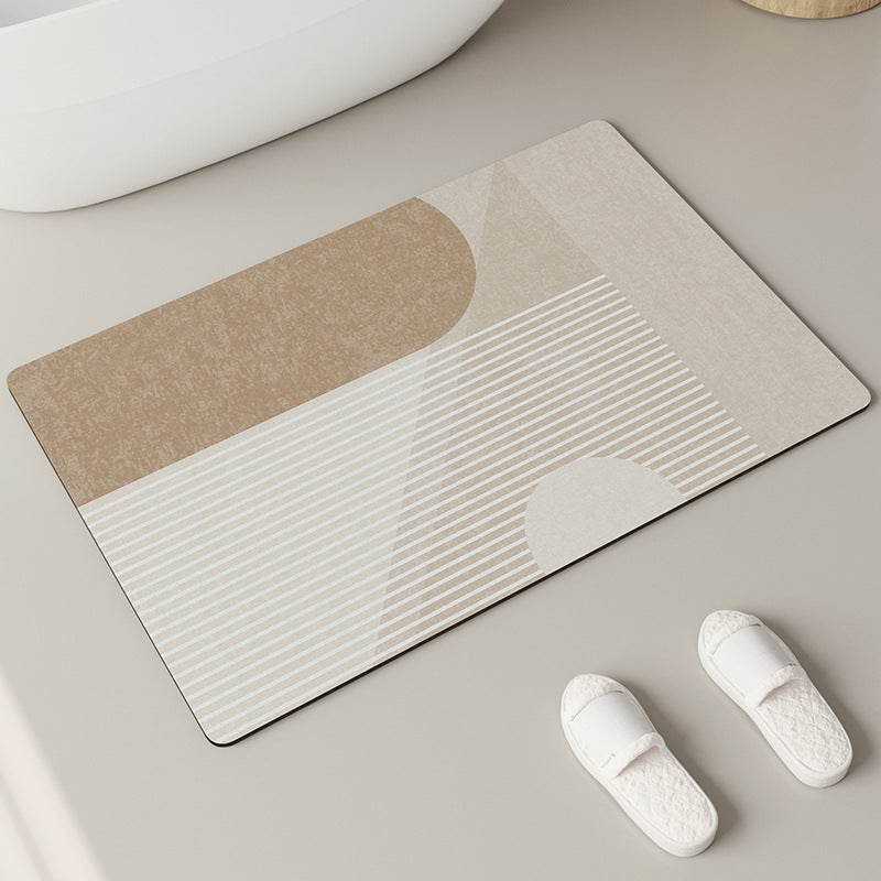 Elegant Textured Bathroom Mat | High & Bury