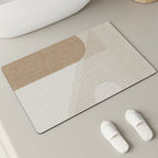 Elegant Textured Bathroom Mat | High & Bury
