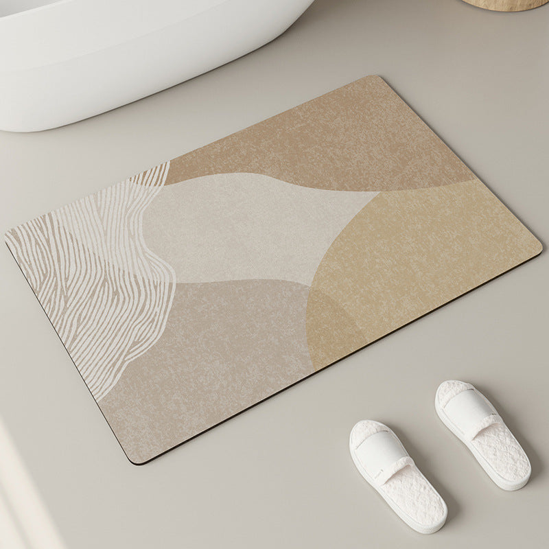 Elegant Textured Bathroom Mat | High & Bury