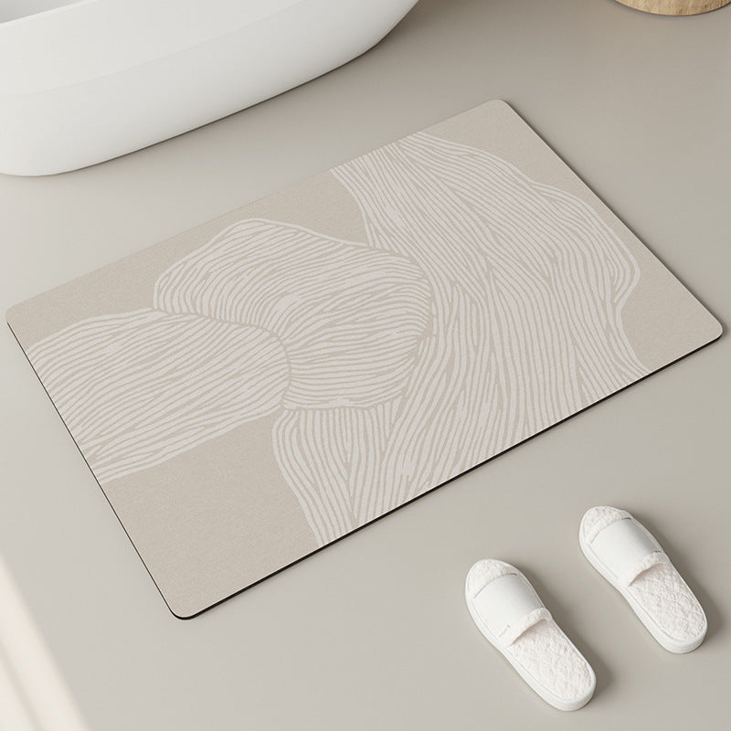 Elegant Textured Bathroom Mat | High & Bury
