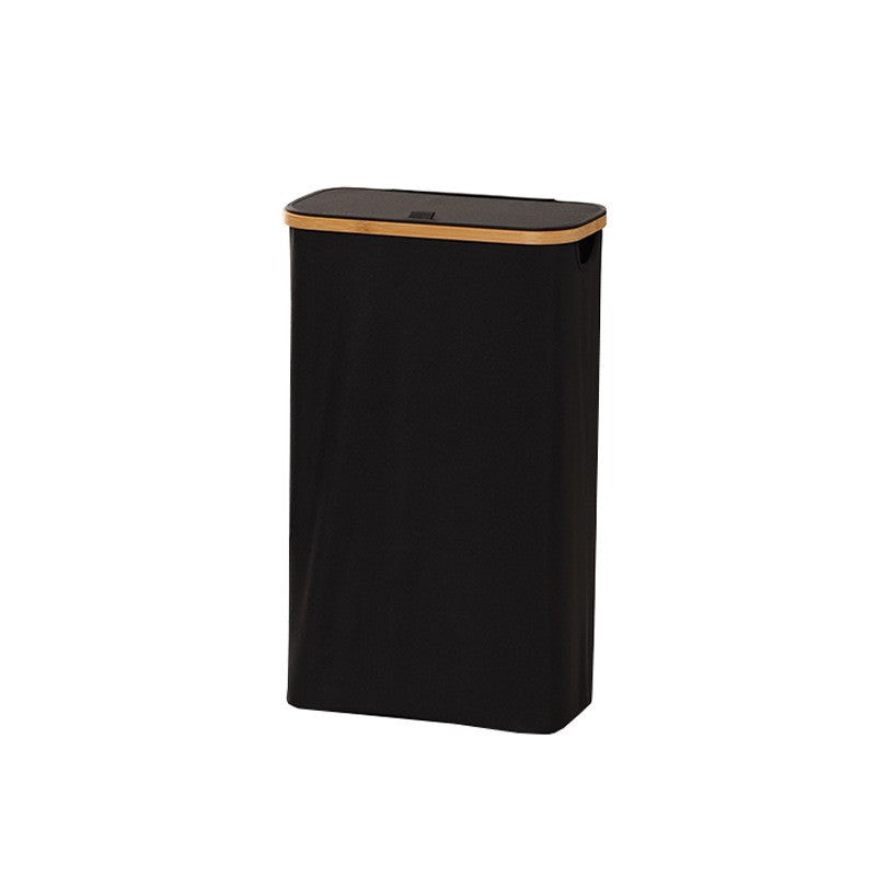 Elegant Waste Bin with Bamboo Lid | High & Bury