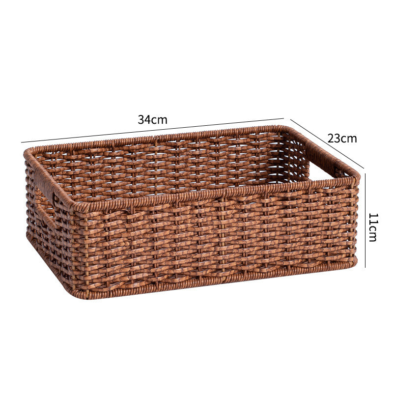 Elegant Woven Storage Basket | High & Bury