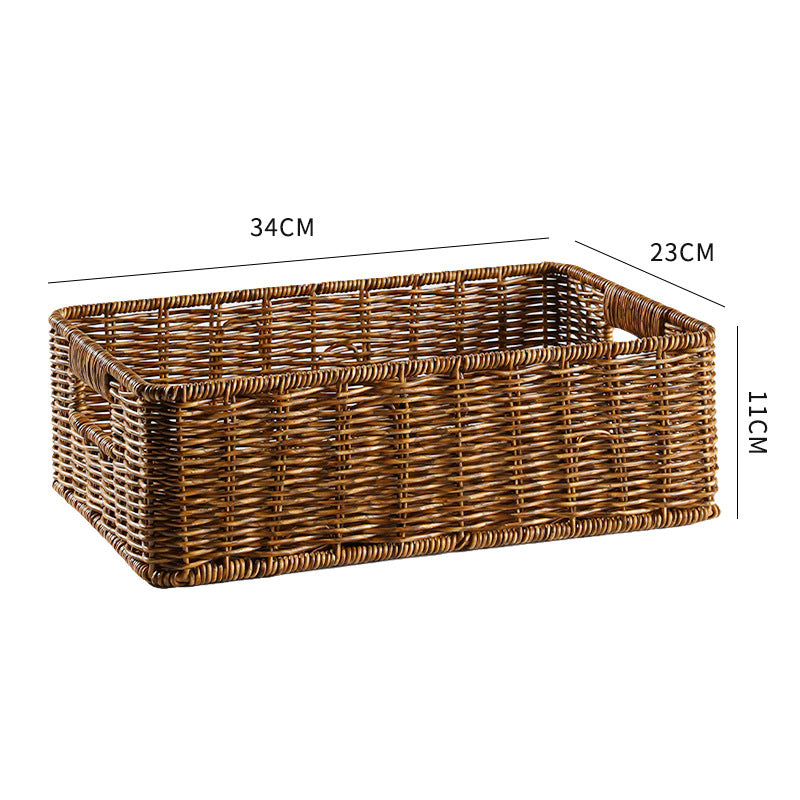 Elegant Woven Storage Basket | High & Bury