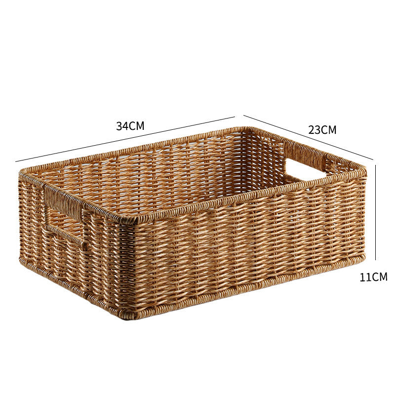 Elegant Woven Storage Basket | High & Bury