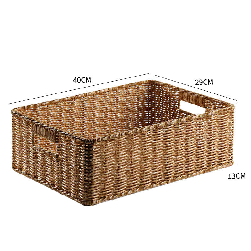 Elegant Woven Storage Basket | High & Bury
