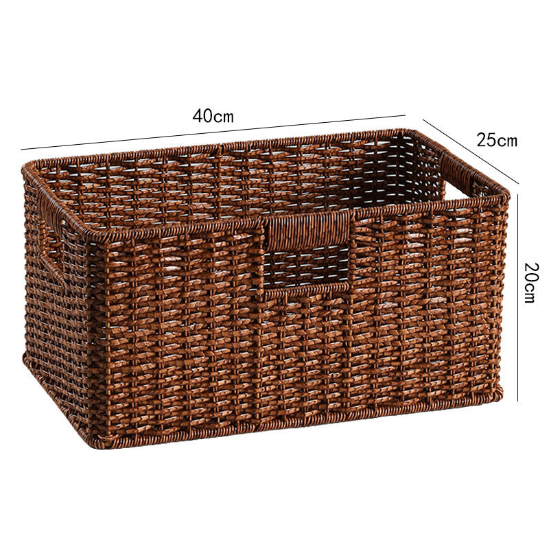 Elegant Woven Storage Basket | High & Bury