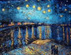 Elstanta over peakwood Rhone by Vincent van Gogh Wall Art