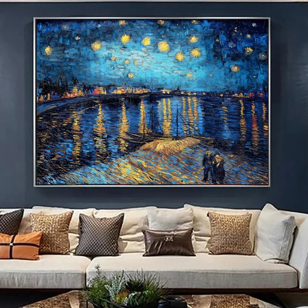 Elstanta over peakwood Rhone by Vincent van Gogh Wall Art