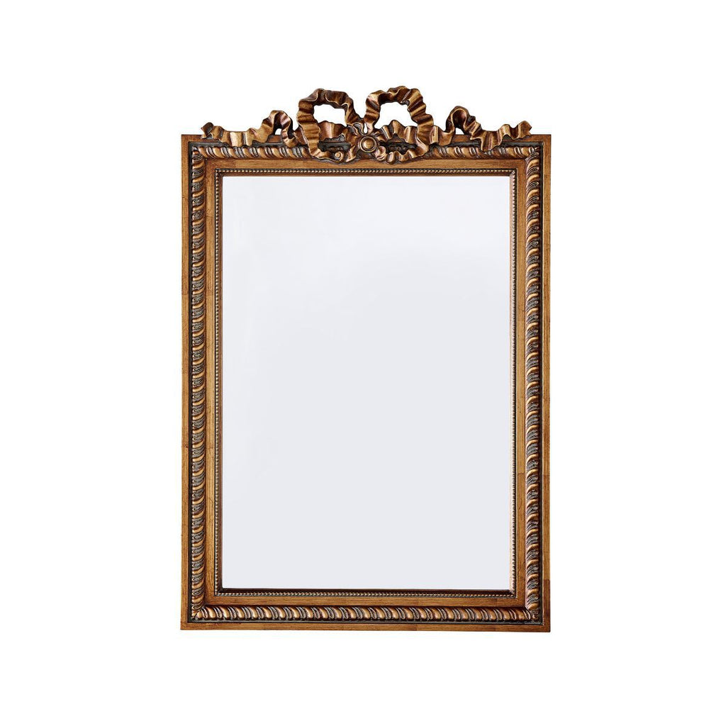Embellished Framed Decorative Wall Mirror with Ruffle Decoration | High & Bury