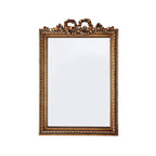 Embellished Framed Decorative Wall Mirror with Ruffle Decoration | High & Bury