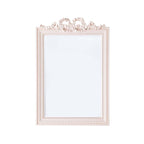 Embellished Framed Decorative Wall Mirror with Ruffle Decoration | High & Bury