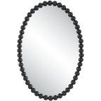 Embellished Pearl Oval Decorative Wall Mirror | High & Bury