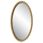 Embellished Pearl Oval Decorative Wall Mirror | High & Bury