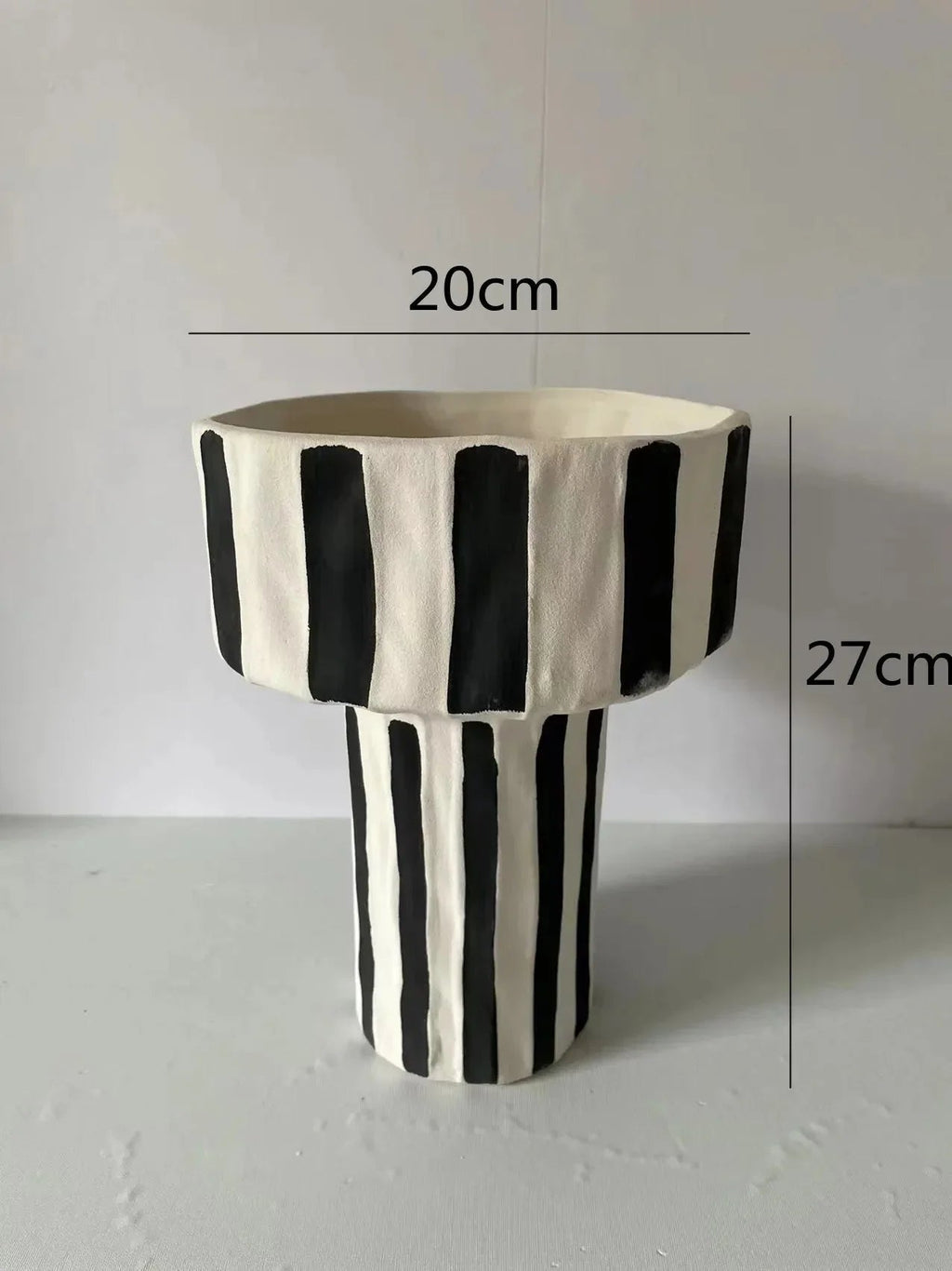 Emsella Striped Ceramic Vase