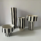 Emsella Striped Ceramic Vase