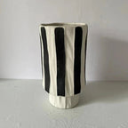 Emsella Striped Ceramic Vase