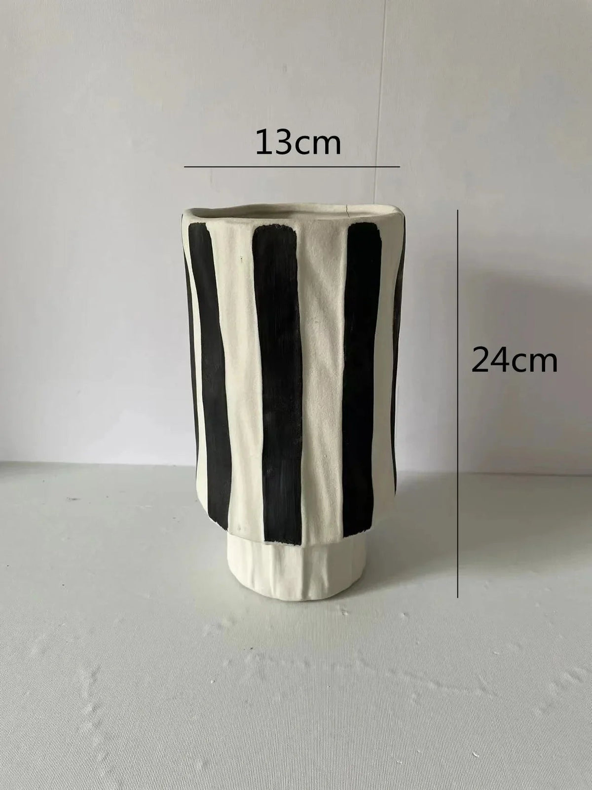 Emsella Striped Ceramic Vase