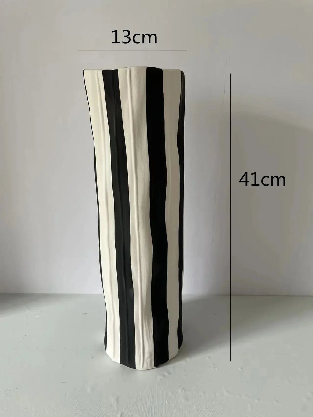 Emsella Striped Ceramic Vase