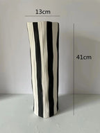 Emsella Striped Ceramic Vase