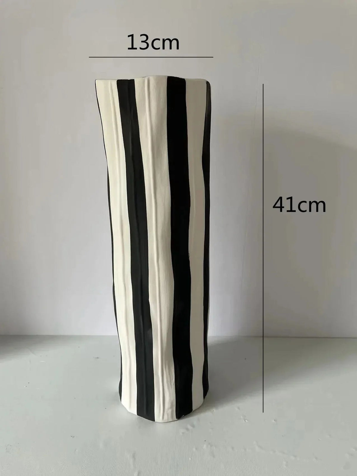 Emsella Striped Ceramic Vase