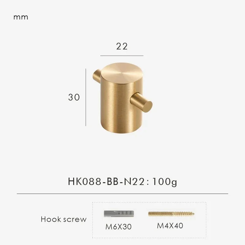 Emtynta Brass Wall Hook