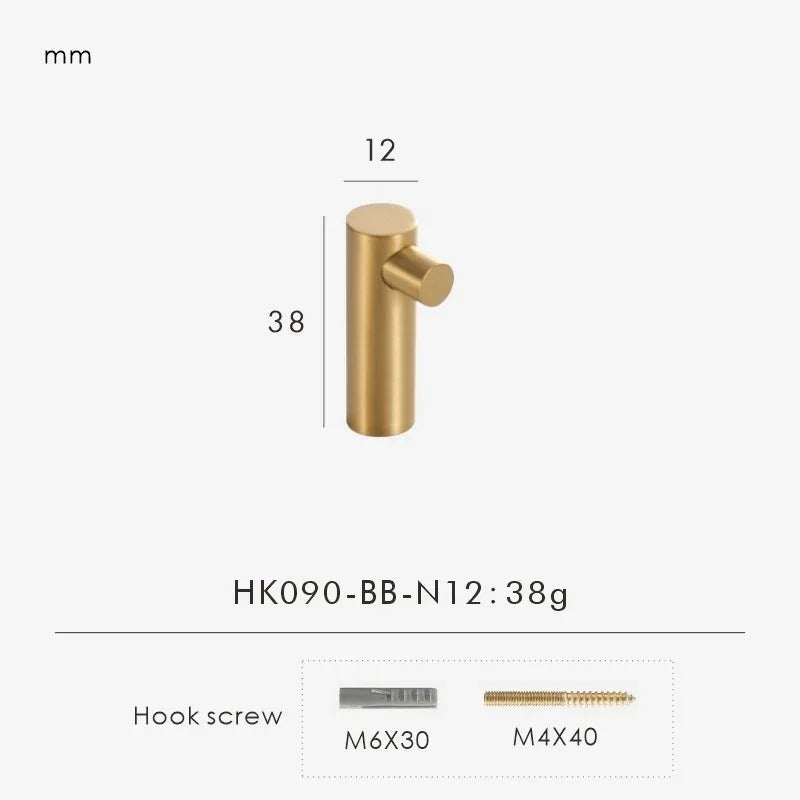 Emtynta Brass Wall Hook