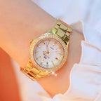 Esmée Women’s Stainless Steel Quartz Watch, 32mm Silver Round Case, view 2