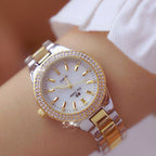 Esmée Women’s Stainless Steel Quartz Watch, 32mm Silver Round Case, view 3
