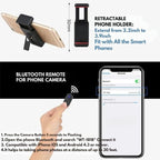 Extendable Aluminium Phone Tripod with Bluetooth Remote and Selfie Stick, view 5