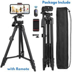 Extendable Aluminium Phone Tripod with Bluetooth Remote and Selfie Stick, view 6