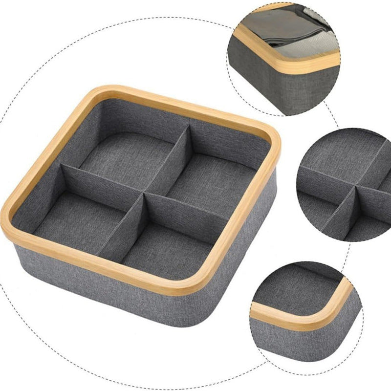 Felt Organizer with Bamboo Frame | High & Bury