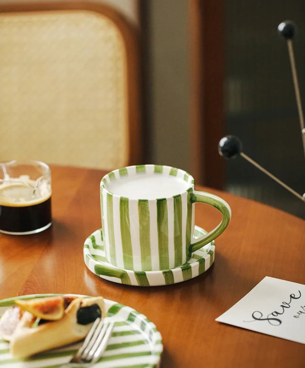 Fenleda Ceramic Paul Plate and Mug Set - 3Pcs
