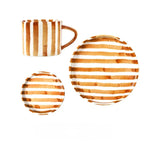 Fenleda Ceramic Paul Plate and Mug Set - 3Pcs